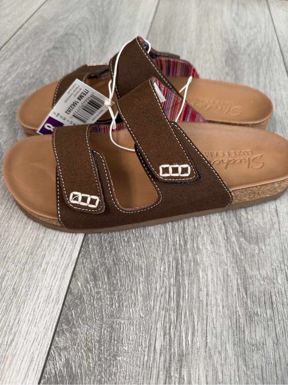 Skechers Women’s Relaxed Fit Luxe Foam Sandals NWT Size 8